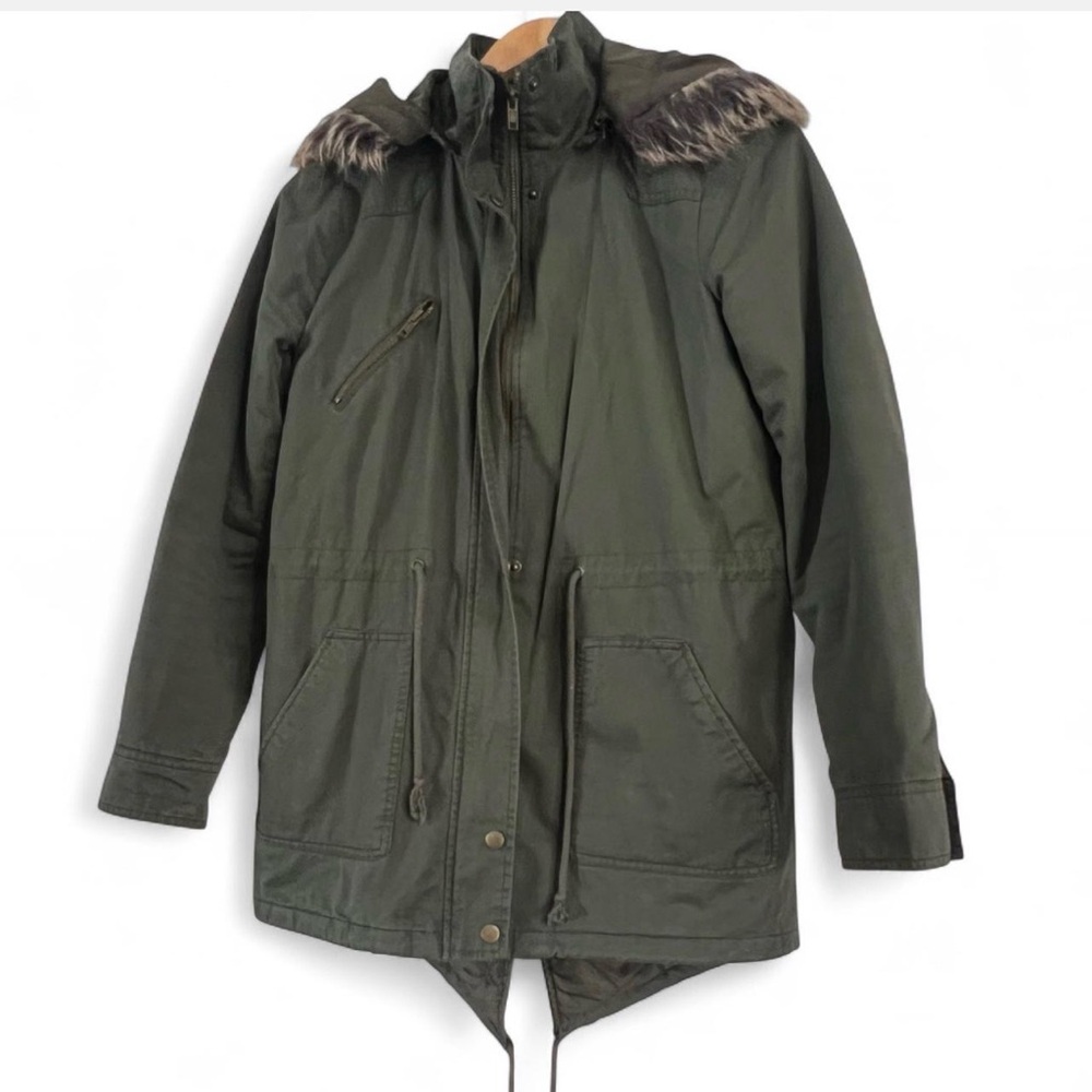 Forever 21 Olive Green Parka Jacket